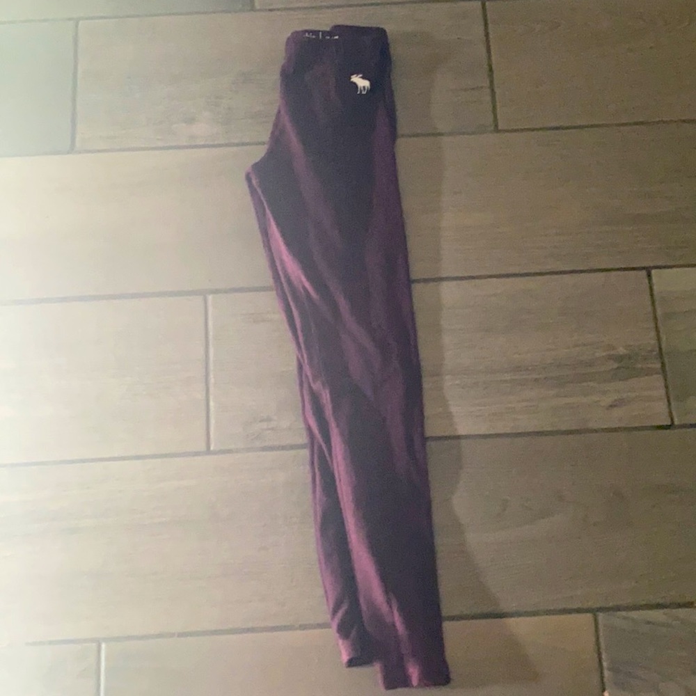 Abercrombie and Fitch kids leggings maroon